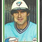 1981 Topps Baseball Card # 221 Toronto Blue Jays Bob Davis nr mt