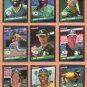 1985 1986 Donruss Oakland Athletics Team Lot 42 diff Joe Morgan Carney Lansford Dave Kingman !