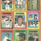 1975 Topps San Francisco Giants Team Lot 19 Dave Kingman Murcer Lavelle RC Team Card