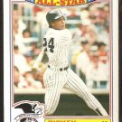 1987 Topps Glossy All Star Baseball Card # 18 New York Yankees Rickey Henderson nr mt