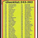 1980 Topps Baseball Card # 348 Checklist 243-363 nr mt