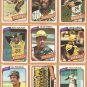 1980 Topps Pittsburgh Pirates Team Lot 30 Willie Stargell Bill Madlock Bert Blyleven +