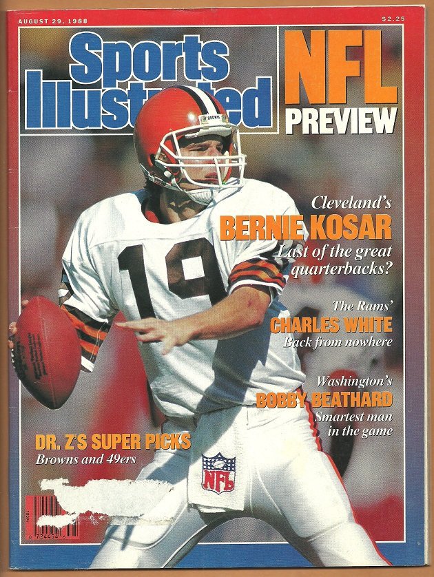 1988 Sports Illustrated Cleveland Browns John Elway Dan Marino Joe Namath Johnny Unitas