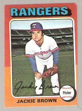 Texas Rangers Jackie Brown 1975 Topps Baseball Card # 316 ex