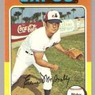 Montreal Expos Ernie McAnally 1975 Topps Baseball Card # 318