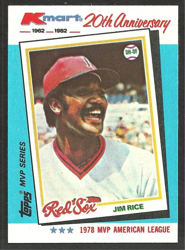 Boston Red Sox Jim Rice 1982 KMart MVP # 33