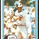 1981 Topps Baseball Card # 188 Baltimore Orioles Doug DeCinces nr mt