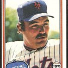 1981 Topps Baseball Card # 189 New York Mets Craig Swan nr mt