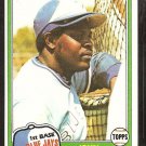 1981 Topps Baseball Card # 169 Toronto Blue Jays John Mayberry nr mt