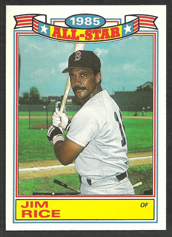 Boston Red Sox Jim Rice 1986 Topps Glossy All Star #6 nr mt