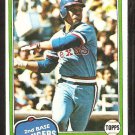 1981 Topps Baseball Card # 173 Texas Rangers Bump Wills nr mt