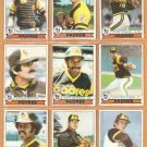 1979 Topps San Diego Padres Team Lot 15 diff Dave Winfield Gaylord Perry Rollie Fingers +