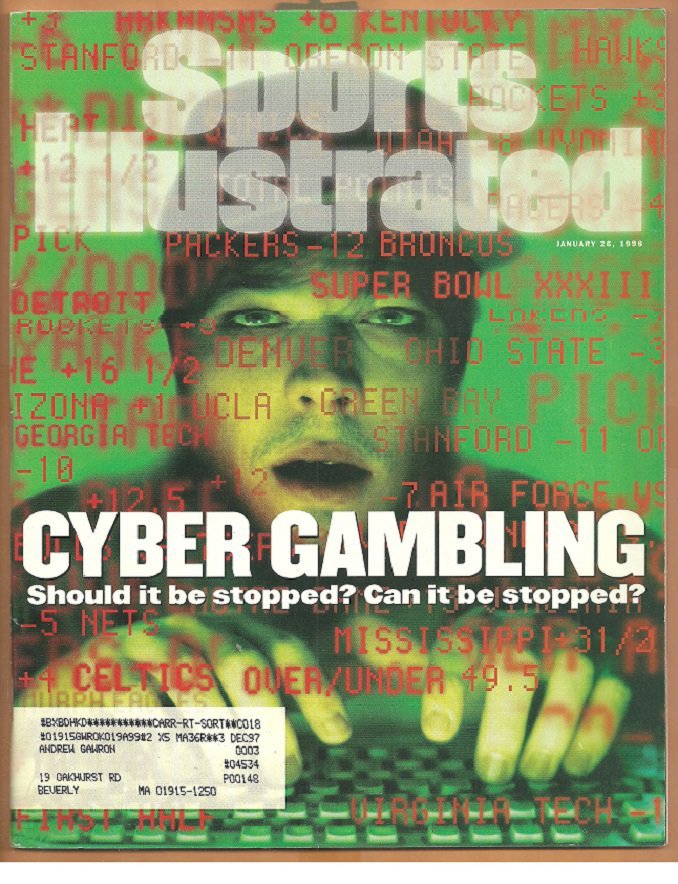 1998 Sports Illustrated Green Bay Packers Denver Broncos Super Bowl Denver Nuggets Cyber Gambling