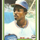1981 Topps # 145 Texas Rangers Mickey Rivers nr mt