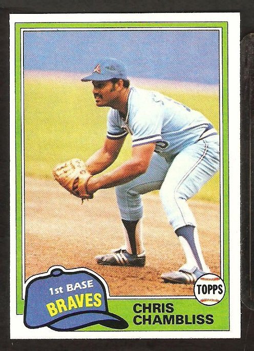 1981 Topps # 155 Atlanta Braves Chris Chambliss nr mt