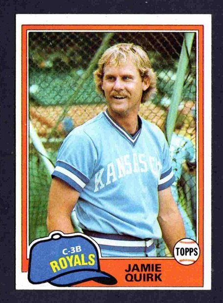 Kansas City Royals Jamie Quirk 1981 Topps #507 nr mt