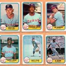 1981 Fleer Texas Rangers Team Lot 22 diff Fergie Jenkins Mickey Rivers Buddy Bell Al Oliver +
