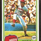 1981 Topps # 126 Cincinnati Reds Charlie Leibrandt Rookie Card RC nr mt