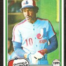 1981 Topps # 125 Montreal Expos Andre Dawson nr mt