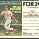 Cincinnati Reds Johnny Bench 1977 Sports Illustrated Subscription Coupon