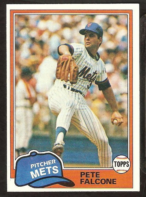 1981 Topps # 117 New York Mets Pete Falcone nr mt