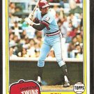 1981 Topps # 115 Minnesota Twins Roy Smalley nr mt