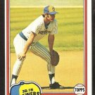 1981 Topps # 106 Milwaukee Brewers Don Money nr mt