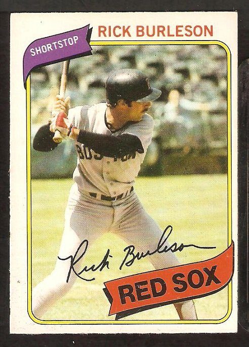 1980 O Pee Chee OPC # 339 Boston Red Sox Rick Burleson