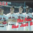 1988 Boston Red Sox Pocket Schedule Miller Beer The Fun Has Just Begun Ellis Burks Mike Greenwell
