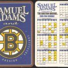 Lot of 10 Boston Bruins Sam Adams Beer 2003 2004 Cardboard Coaster Schedules