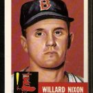 Boston Red Sox Willard Nixon 1953 Topps Archive Baseball Card 30 published 1991