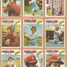 1977 Topps Philadelphia Phillies Team Lot 25 diff Mike Schmidt Steve Carlton Luzinski Bowa McCarver