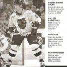 Boston Bruins Dave Andreychuk December 1999 NESN Cable TV Schedule Flyer Big East Big 10 Pac 10