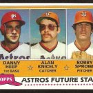 1981 Topps # 82 Houston Astros Future Stars Danny Heep Alan Knicely Bobby Sprowl nr mt