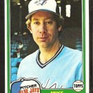 1981 Topps # 77 Toronto Blue Jays Mike Barlow nr mt