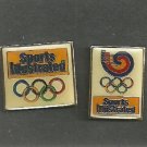 2 diff 1983 Sports Illustrated Olympic Pins Pinback