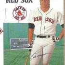 1995 Boston Red Sox Pocket Schedule Jose Canseco Red Dog Beer Revised Edition