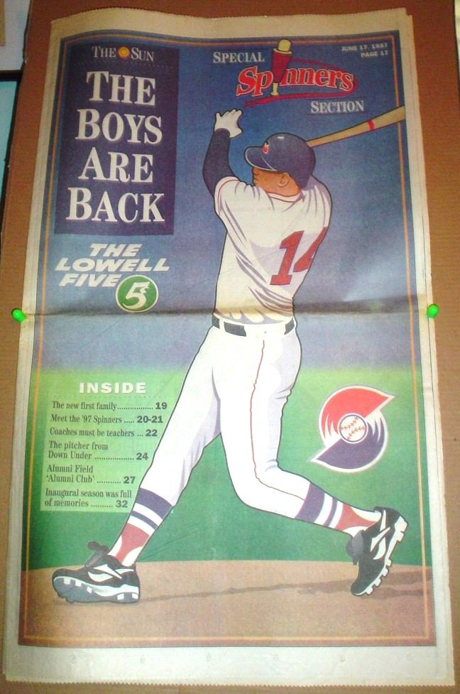 1997 Eastern League Lowell Spinners Season Preview Supplement Boston Red Sox