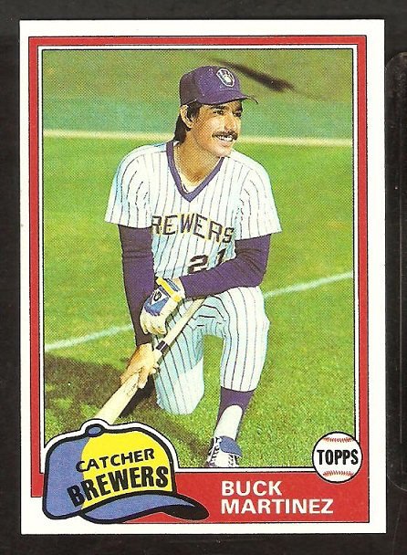 Milwaukee Brewers Buck Martinez 1981 Topps Baseball Card # 56 Nr Mt