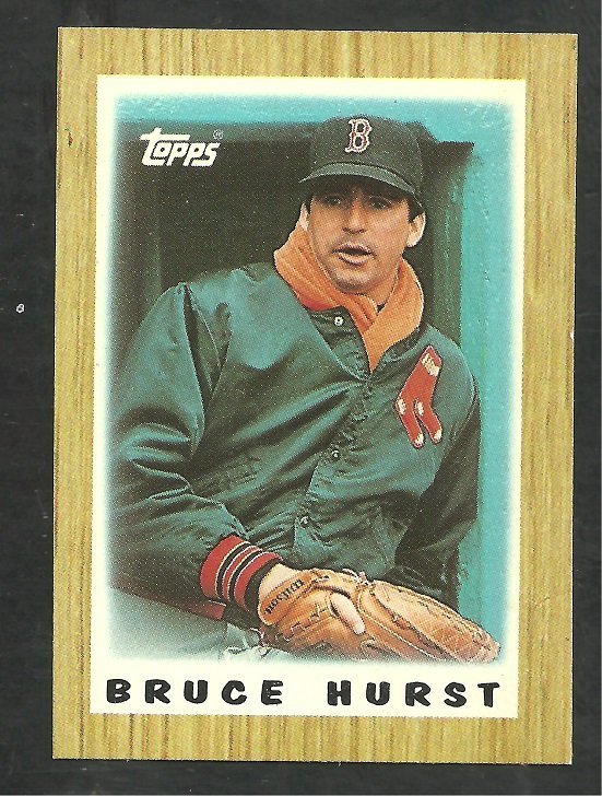 Boston Red Sox Bruce Hurst 1987 Topps Mini Baseball Card 43