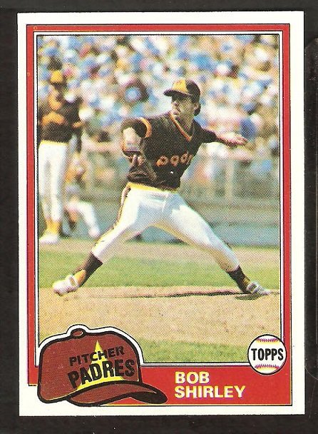 San Diego Padres Bob Shirley 1981 Topps # 49 nr mt