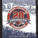 Charleston South Carolina Stingrays 2012 Pocket Schedule 20th Season