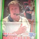 New England Patriots Bill Parcells 1995 Boston Herald Poster