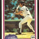 New York Yankees Auerelio Rodriguez 1981 Topps Baseball Card # 34 nr mt