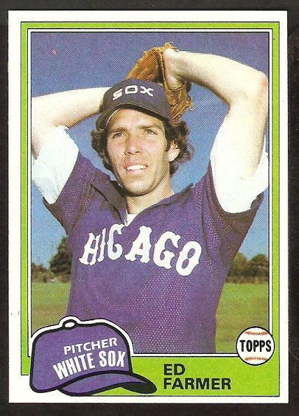 Chicago White Sox Ed Farmer 1981 Topps Baseball Card # 36 nr mt
