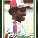 Montreal Expos Jerry White 1981 Topps Baseball Card # 42 nr mt
