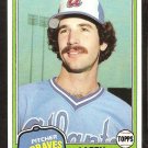 Atlanta Braves Larry McWilliams 1981 Topps Baseball Card # 44 nr mt
