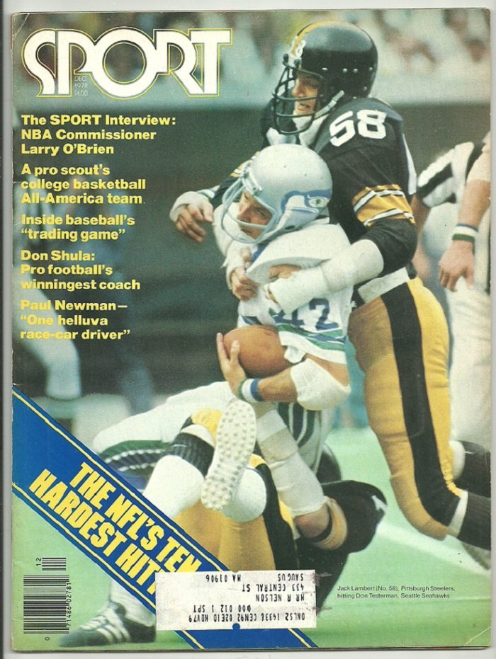 1978 Sport Pittsburgh Steelers Miami Dolphins Kentucky Wildcats Paul Newman NFL Hardest Hitters