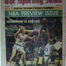 BOSTON CELTICS LARRY BIRD 1981 THE SPORTING NEWS NBA PREVIEW ISSUE NO LABEL