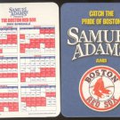 2003 Boston Red Sox Sam Adams Beer Coaster Schedule Lot of 2